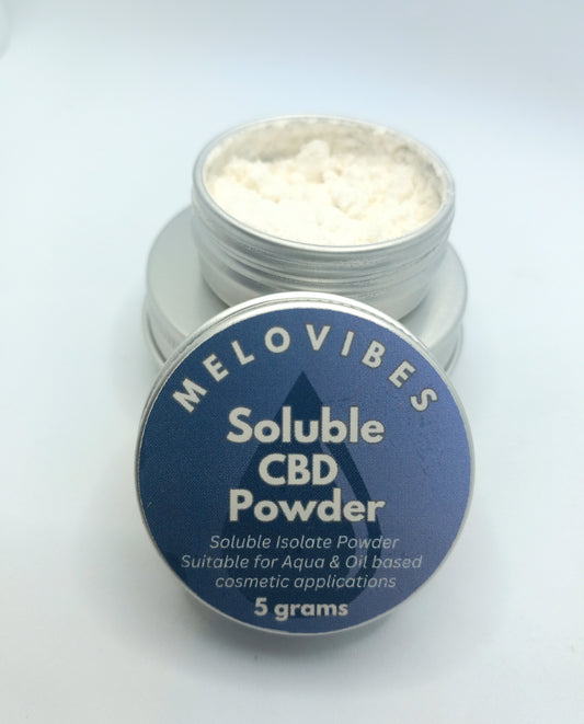 Melovibes Soluble CBD Isolate Powder  - 5 grams